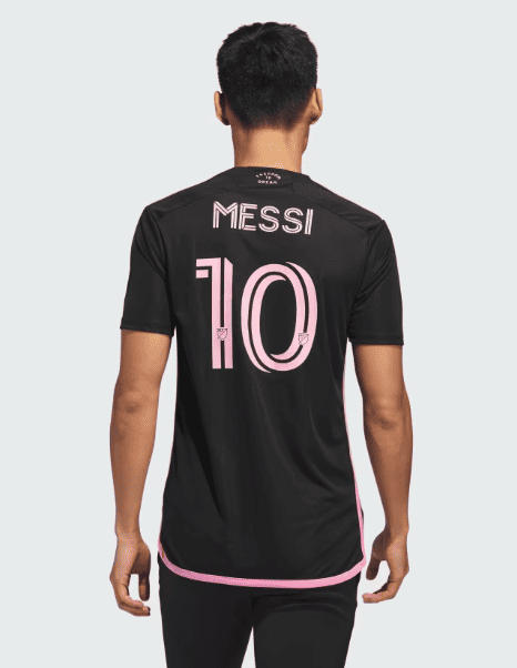 Lionel Messi Adidas collection jersey image from the back with number 10