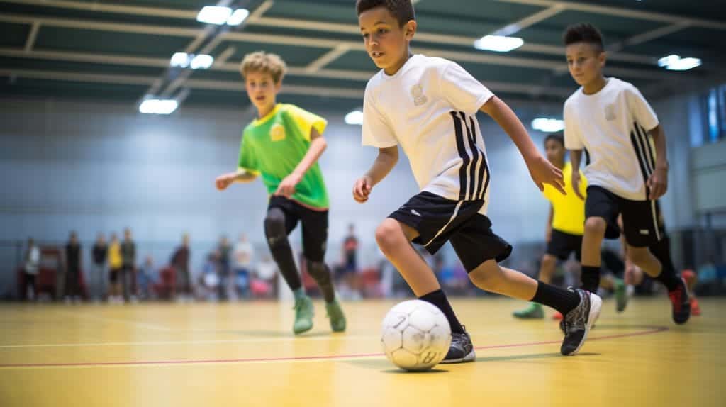 Best Futsal Balls - Top Picks and Reviews for 2025. Image of teen boys playing futsal on an indoor court